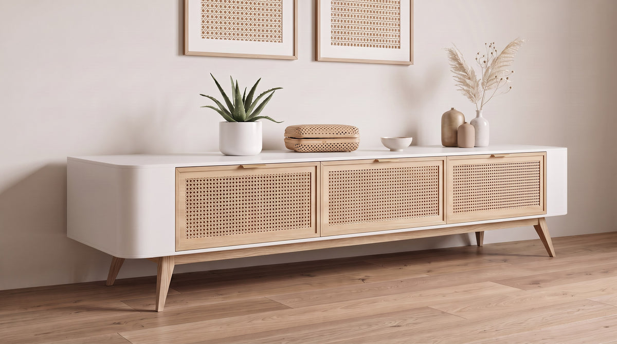 Sideboard mit lasergeschnittenen Holzpaneelen von FormaXdesign